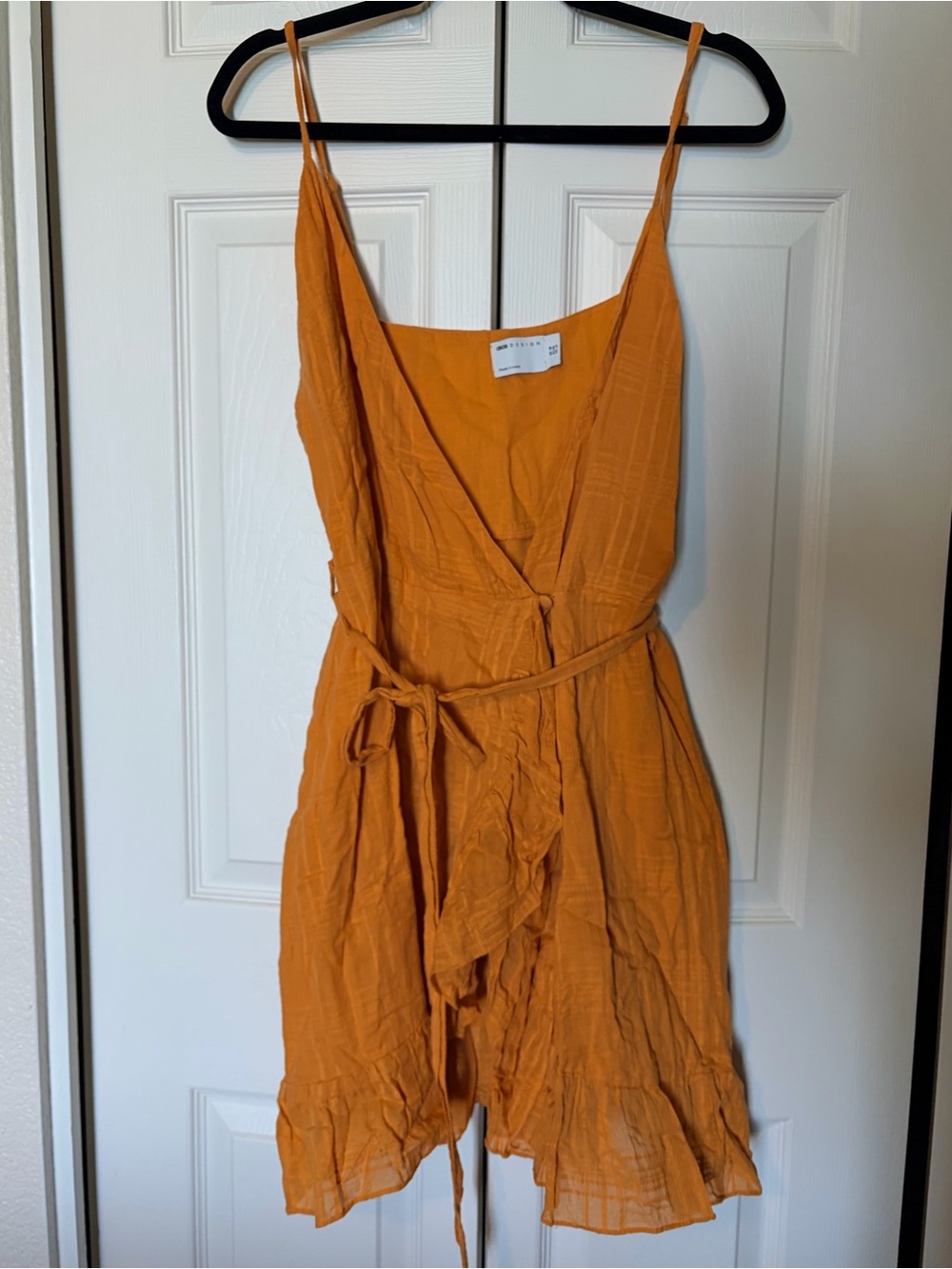 ASOS Orange Strappy Wrap Mini Dress
